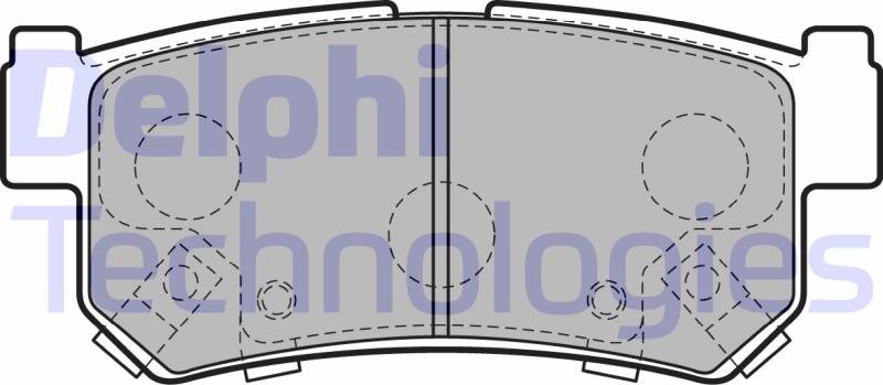 Delphi LP2127 - Гальмівні колодки, дискові гальма autocars.com.ua