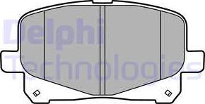 Delphi LP2129 - Тормозные колодки, дисковые, комплект autodnr.net