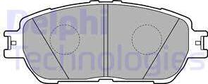 Delphi LP2132-18B1 - Тормозные колодки, дисковые, комплект autodnr.net