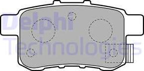 Delphi LP2145 - Тормозные колодки, дисковые, комплект autodnr.net