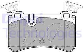 Delphi LP2151-18B1 - Тормозные колодки, дисковые, комплект avtokuzovplus.com.ua