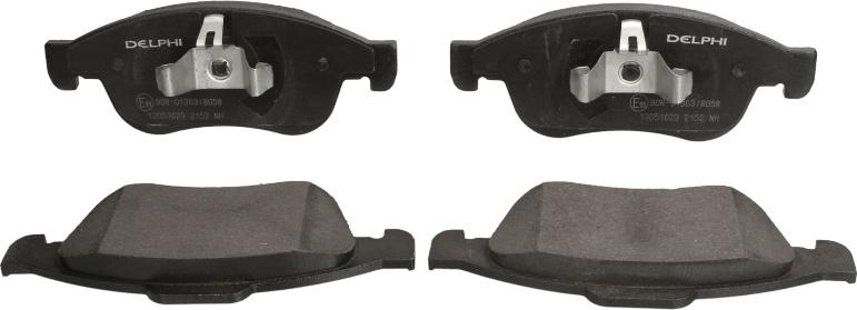 Delphi LP2152 - Гальмівні колодки, дискові гальма autocars.com.ua