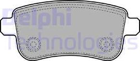 Delphi LP2153 - Гальмівні колодки, дискові гальма autocars.com.ua