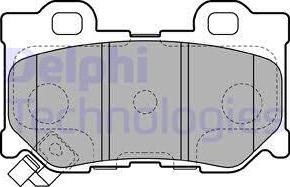 Delphi LP2157 - Тормозные колодки, дисковые, комплект avtokuzovplus.com.ua