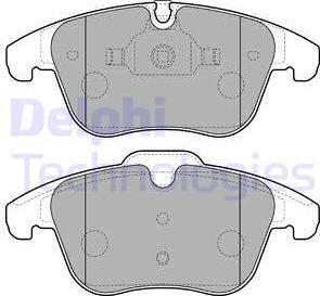 Delphi LP2165 - Гальмівні колодки, дискові гальма autocars.com.ua