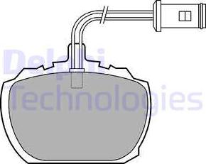 Delphi LP216 - Тормозные колодки, дисковые, комплект avtokuzovplus.com.ua