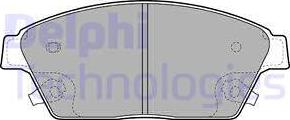 Delphi LP2170 - Гальмівні колодки, дискові гальма autocars.com.ua