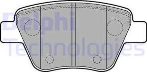Delphi LP2178 - Гальмівні колодки, дискові гальма autocars.com.ua