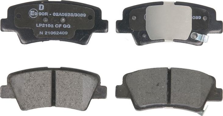 Delphi LP2195 - Гальмівні колодки, дискові гальма autocars.com.ua