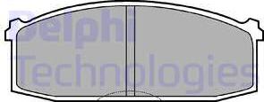 Delphi LP219 - Гальмівні колодки, дискові гальма autocars.com.ua