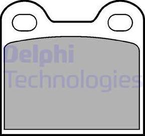 Delphi LP21 - Тормозные колодки, дисковые, комплект avtokuzovplus.com.ua