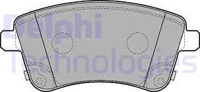 Delphi LP2203 - Тормозные колодки, дисковые, комплект autodnr.net