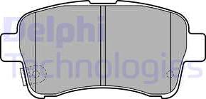 Delphi LP2205 - Гальмівні колодки, дискові гальма autocars.com.ua