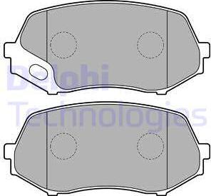 Delphi LP2208 - Гальмівні колодки, дискові гальма autocars.com.ua