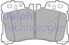 Delphi LP2213 - Тормозные колодки, дисковые, комплект avtokuzovplus.com.ua