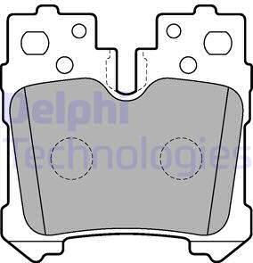 Delphi LP2214 - Тормозные колодки, дисковые, комплект avtokuzovplus.com.ua