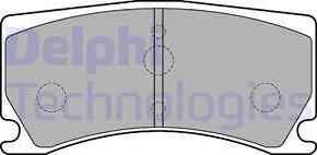 Delphi LP2217 - Тормозные колодки, дисковые, комплект autodnr.net