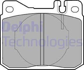 Delphi LP221 - Гальмівні колодки, дискові гальма autocars.com.ua