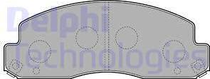 Delphi LP2243 - Гальмівні колодки, дискові гальма autocars.com.ua
