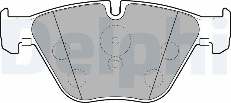 Delphi LP2245-17B1 - Тормозные колодки, дисковые, комплект avtokuzovplus.com.ua