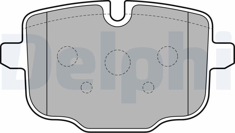 Delphi LP2246-17B1 - Тормозные колодки, дисковые, комплект avtokuzovplus.com.ua