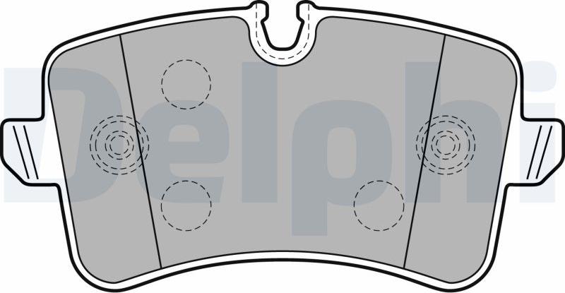 Delphi LP2249-17B1 - Тормозные колодки, дисковые, комплект autodnr.net