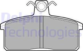 Delphi LP2281 - Тормозные колодки, дисковые, комплект avtokuzovplus.com.ua