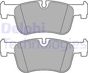 Delphi LP2285 - Тормозные колодки, дисковые, комплект autodnr.net