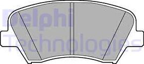 Delphi LP2293 - Гальмівні колодки, дискові гальма autocars.com.ua