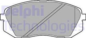 Delphi LP2294 - Тормозные колодки, дисковые, комплект avtokuzovplus.com.ua