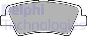 Delphi LP2295 - Гальмівні колодки, дискові гальма autocars.com.ua