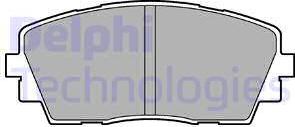 Delphi LP2296 - Гальмівні колодки, дискові гальма autocars.com.ua