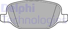 Delphi LP2297 - Гальмівні колодки, дискові гальма autocars.com.ua
