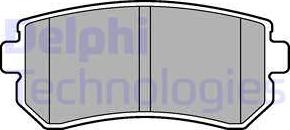 Delphi LP2303 - Гальмівні колодки, дискові гальма autocars.com.ua