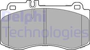 Delphi LP2304 - Тормозные колодки, дисковые, комплект avtokuzovplus.com.ua