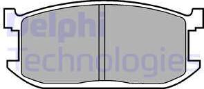 Delphi LP234 - Тормозные колодки, дисковые, комплект autodnr.net