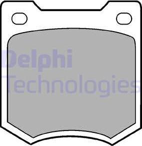 Delphi LP23 - Гальмівні колодки, дискові гальма autocars.com.ua