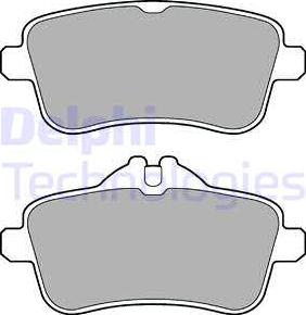 Delphi LP2443 - Тормозные колодки, дисковые, комплект avtokuzovplus.com.ua