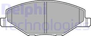 Delphi LP2444 - Гальмівні колодки, дискові гальма autocars.com.ua
