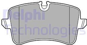 Delphi LP2446 - Гальмівні колодки, дискові гальма autocars.com.ua