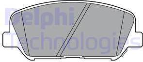 Delphi LP2477 - Гальмівні колодки, дискові гальма autocars.com.ua