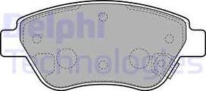 Delphi LP2478 - Тормозные колодки, дисковые, комплект autodnr.net