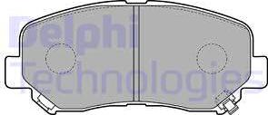 Delphi LP2481 - Гальмівні колодки, дискові гальма autocars.com.ua
