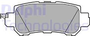 Delphi LP2482 - Гальмівні колодки, дискові гальма autocars.com.ua