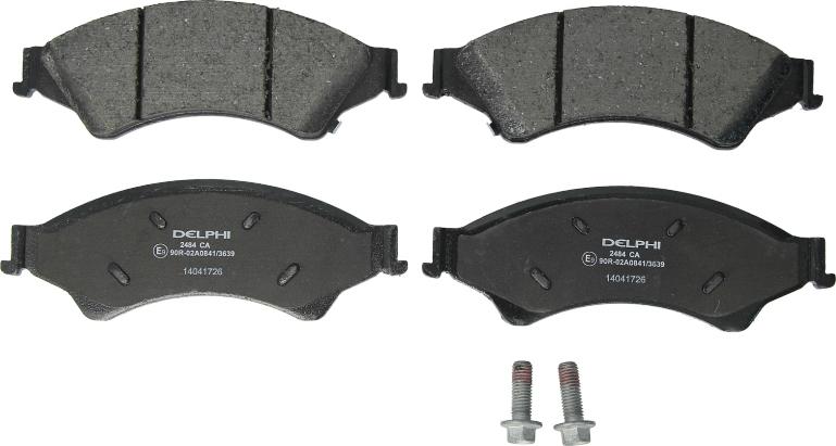 Delphi LP2484 - Гальмівні колодки, дискові гальма autocars.com.ua