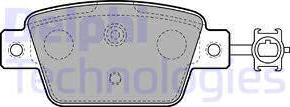 Delphi LP2486-18B1 - Гальмівні колодки, дискові гальма autocars.com.ua