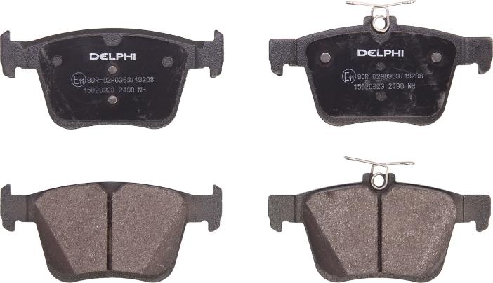 Delphi LP2490 - Гальмівні колодки, дискові гальма autocars.com.ua