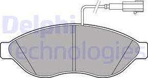 Delphi LP2498 - Тормозные колодки, дисковые, комплект autodnr.net