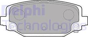 Delphi LP2499 - Тормозные колодки, дисковые, комплект avtokuzovplus.com.ua
