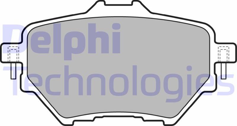 Delphi LP2505 - Гальмівні колодки, дискові гальма autocars.com.ua